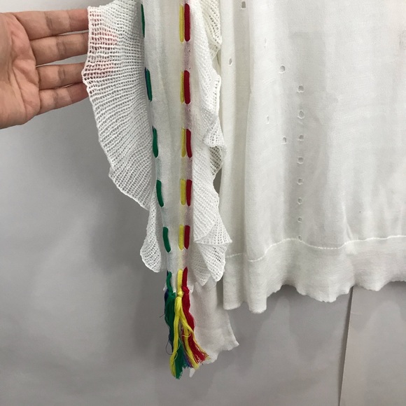 NEW Wildfox Diez Ruffle tassel sweater - Picture 3 of 5